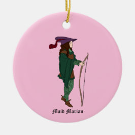 Vintage Maid Marian-versiering Keramisch Ornament