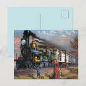 Vintage-mailtrein Briefkaart (Voorkant / Achterkant)