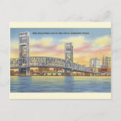Vintage Main Street Bridge Jacksonville Briefkaart (Voorkant)