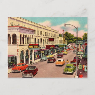 Vintage Main Street Ft. Myers  Briefkaart