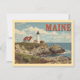 Vintage Maine Travel Briefkaart