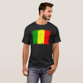 Vintage Mali Flag Malian Independence Day T-shirt (Voorkant volledig)