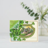 Vintage Mallow Castle St. Patrick's Dag Kaart (Staand voorkant)