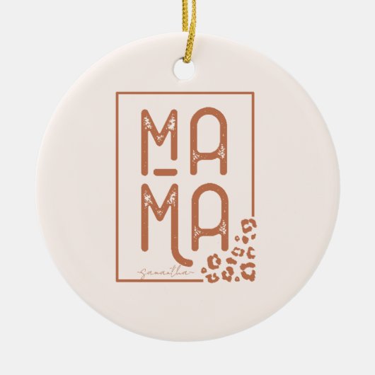 Vintage Mama Keramisch Ornament (Voorkant)