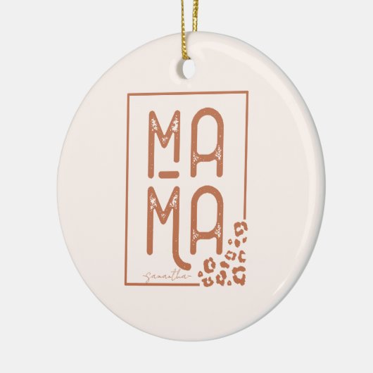 Vintage Mama Keramisch Ornament (Links)
