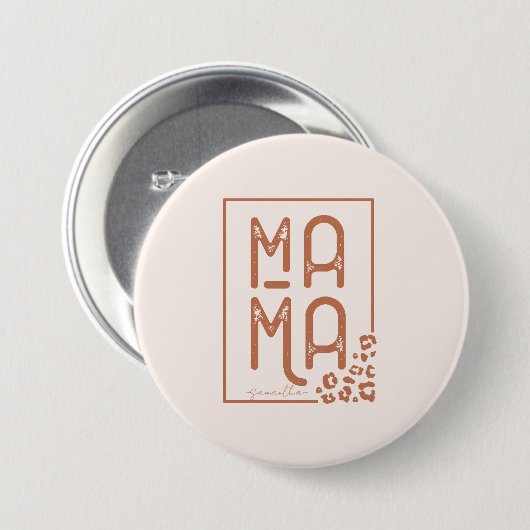Vintage Mama Ronde Button 7,6 Cm (Voorkant /achterkant)
