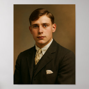 Vintage man foto poster