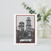 Vintage Manchester Cityscape England 2001 Feestdagenkaart (Staand voorkant)