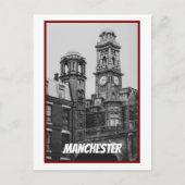 Vintage Manchester Cityscape England 2001 Feestdagenkaart (Voorkant)