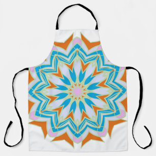 Vintage mandala, Floral mandala. Oriental mandala. Schort