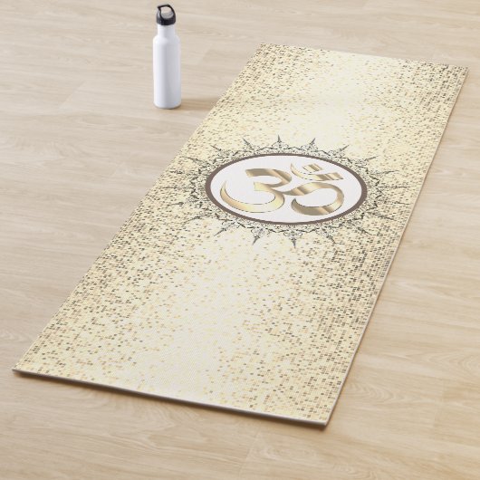 Vintage Mandala OM gespikkeld Yogamat (In situ)