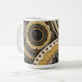 Vintage Mandala's Koffiemok (Voorkant links)