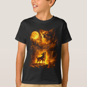 Vintage maneschijn hond grappige chihuahua die jan t-shirt