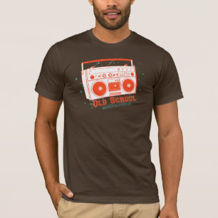 Vintage mannen t-shirt van de oude school