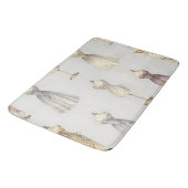 Vintage Mannequin Ballgown Pattern Badmat (Gekanteld)