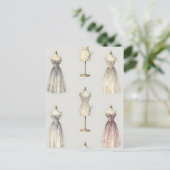 Vintage Mannequin Ballgown Pattern Briefkaart (Staand voorkant)
