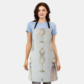 Vintage Mannequin Ballgown Pattern Schort (Gedragen)
