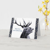 Vintage Mannetje Alles Gute zum Geburtstag het Kaart (Gele Bloem)