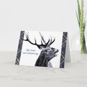 Vintage Mannetje Alles Gute zum Geburtstag het Kaart