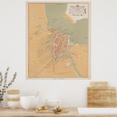 Vintage Map of Amsterdam Holland (1560) Poster (Keuken)