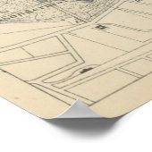 Vintage Map of Copenhagen Denmark (1886) Poster (Hoek)