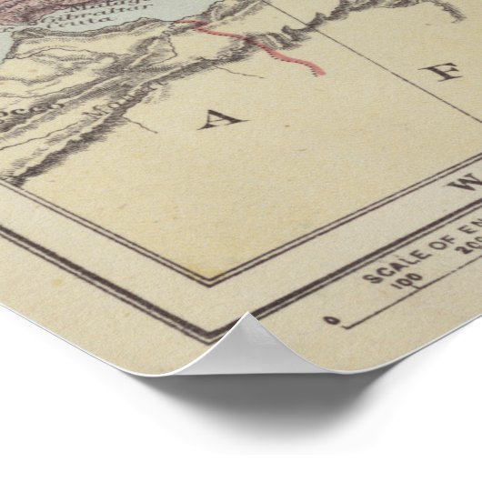 Vintage Map of Europe Poster (Hoek)