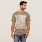 Vintage Map of Idaho 1901 T-shirt (Voorkant volledig)