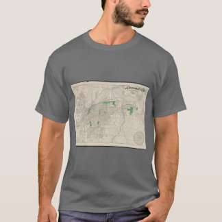 Vintage Map of Kansas City 1893 T-shirt