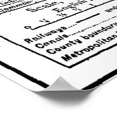 Vintage Map of London England (1911) Poster (Hoek)