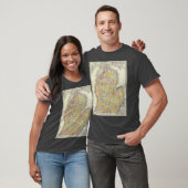 Vintage Map of Michigan 1897 T-shirt (Unisex)