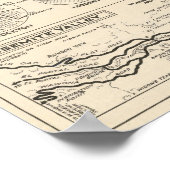 Vintage Map of Yosemite National Park 1922 Poster (Hoek)