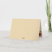 vintage maple leaves - Thanksgiving invitation Kaart (Achterkant)