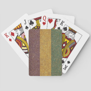 Vintage Mardi Gras gestreept Pokerkaarten