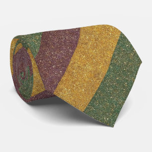 Vintage Mardi Gras gestreept Stropdas
