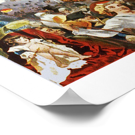 Vintage Mardi Gras Poster (Hoek)