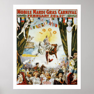 Vintage Mardi Gras Poster