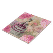 Vintage Marie Antoinette Ceramic Tile Tegeltje (Zijkant)