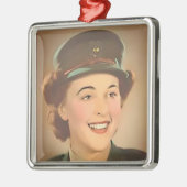 Vintage Marine Metalen Ornament (Links)