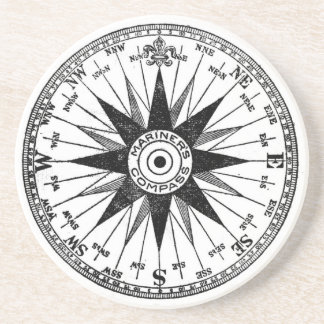 Vintage Mariner's Compass onderzetter