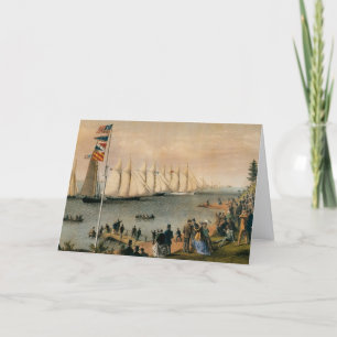 Vintage Maritiem, New York Yacht Club Regatta Kaart