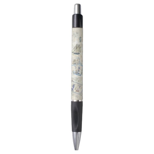 Vintage Maritim Pen (Voorkant Verticaal)