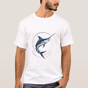 Vintage Marlin Vislogo - Retro Zoutwater Vis T-shirt