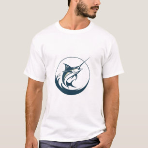 Vintage Marlin Vislogo - Retro Zoutwatervis T-shirt