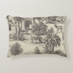 Vintage Marokkaanse toile kameel oase palmboom Accent Kussen
