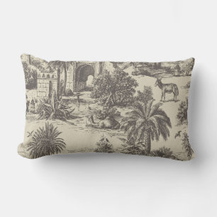 Vintage Marokkaanse toile kameel oase palmboom Kussen