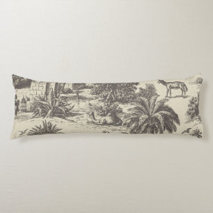 Vintage Marokkaanse toile kameel oase palmboom Lichaamskussen
