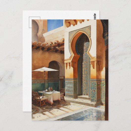 Vintage Marokko Briefkaart (Voorkant / Achterkant)