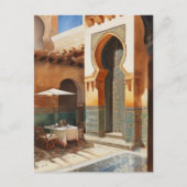 Vintage Marokko Briefkaart (Voorkant)