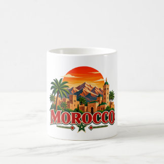 Vintage Marokko Reis Mok - Marokkaanse Kasba 