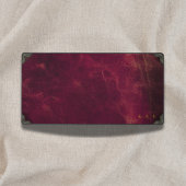 Vintage Maroon Leather Look Personalized Bureaumat